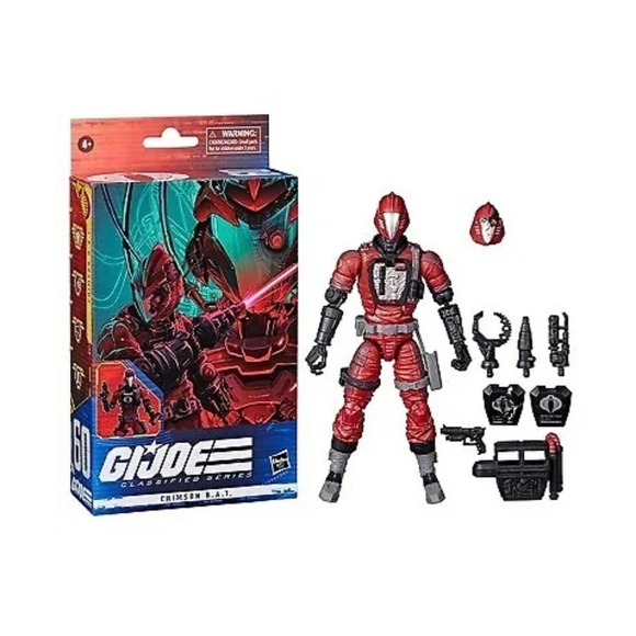 Hasbro Other - G.I. Joe Classified Series #60 CRIMSON B.A.T. Action Figure Red Factory Sealed